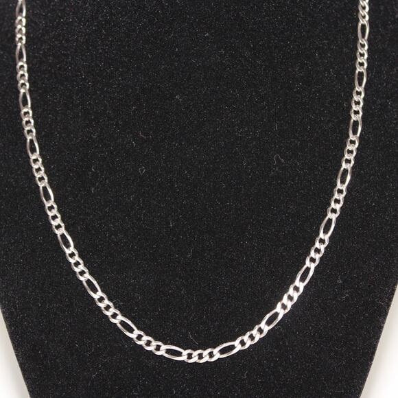 925 Sterling Silver Chain Necklace Made in Italy - Picture 3 of 8
